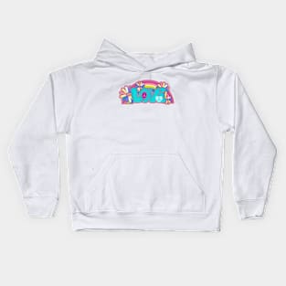 Hippie Love Typography Kids Hoodie